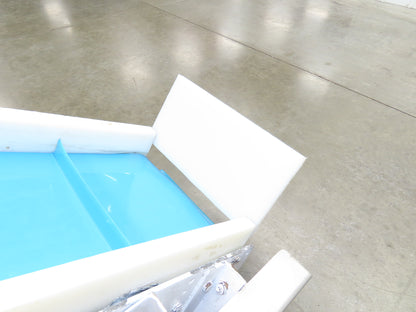 10"x 72" Portable Incline Conveyor Cleated Belt 115V 1PH Belt Drive 39FPM