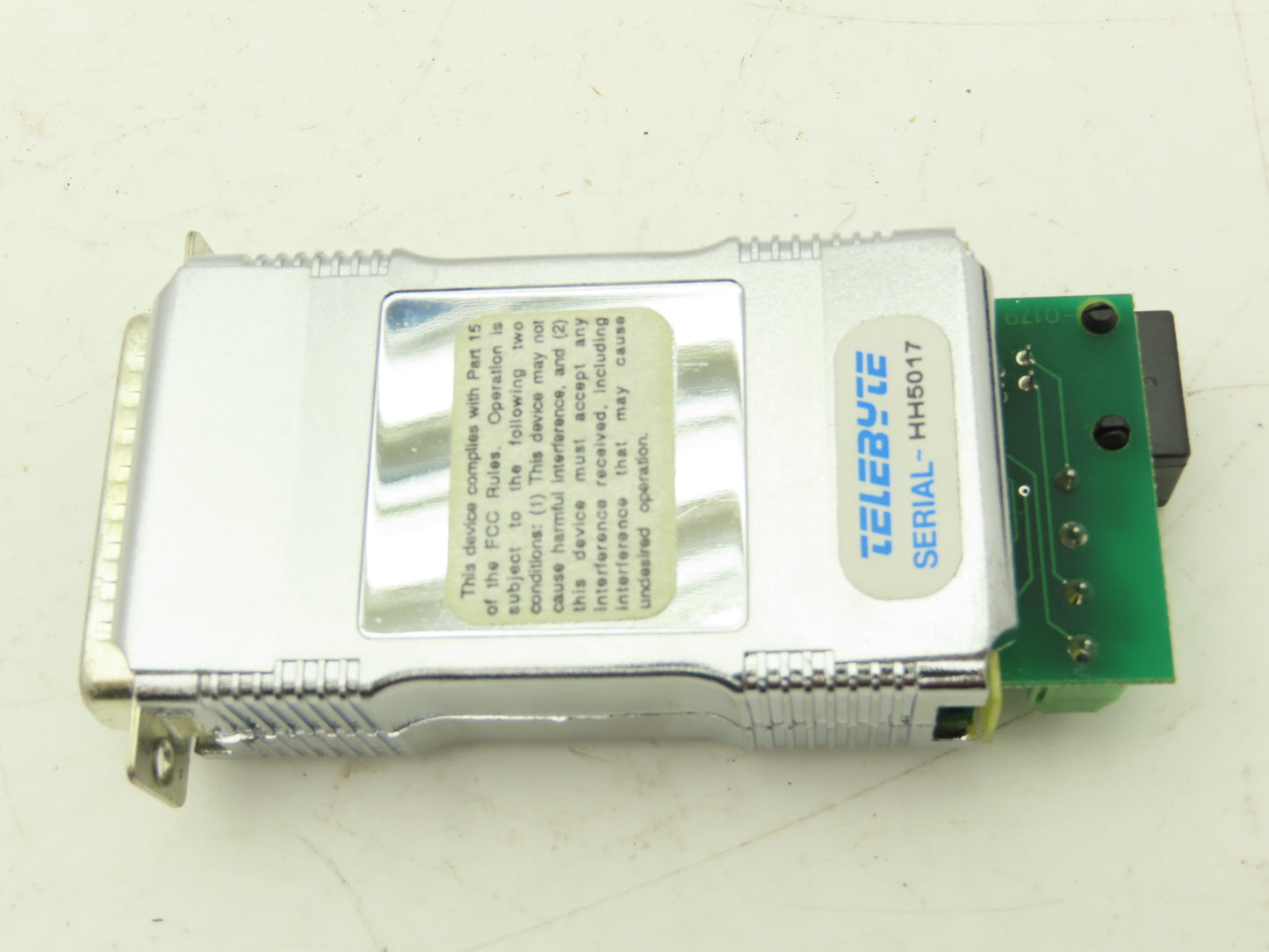 Telebyte Model 72AM Short Haul Modem With Power Supply 120VAC In 9VAC Out