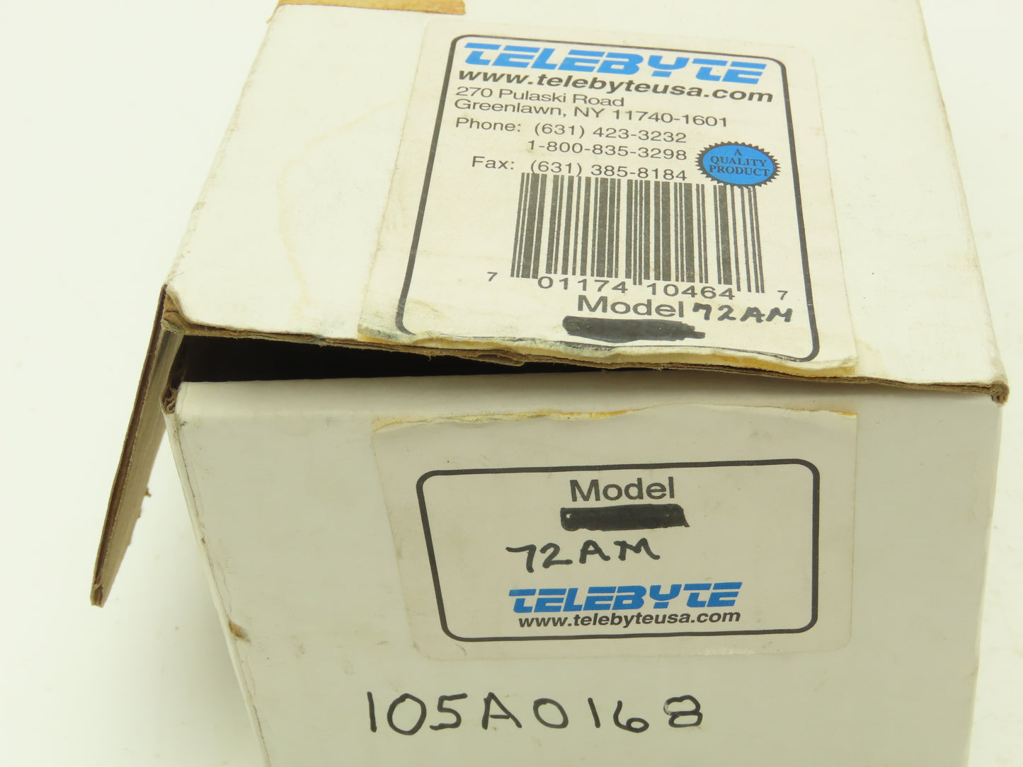 Telebyte Model 72AM Short Haul Modem With Power Supply 120VAC In 9VAC Out
