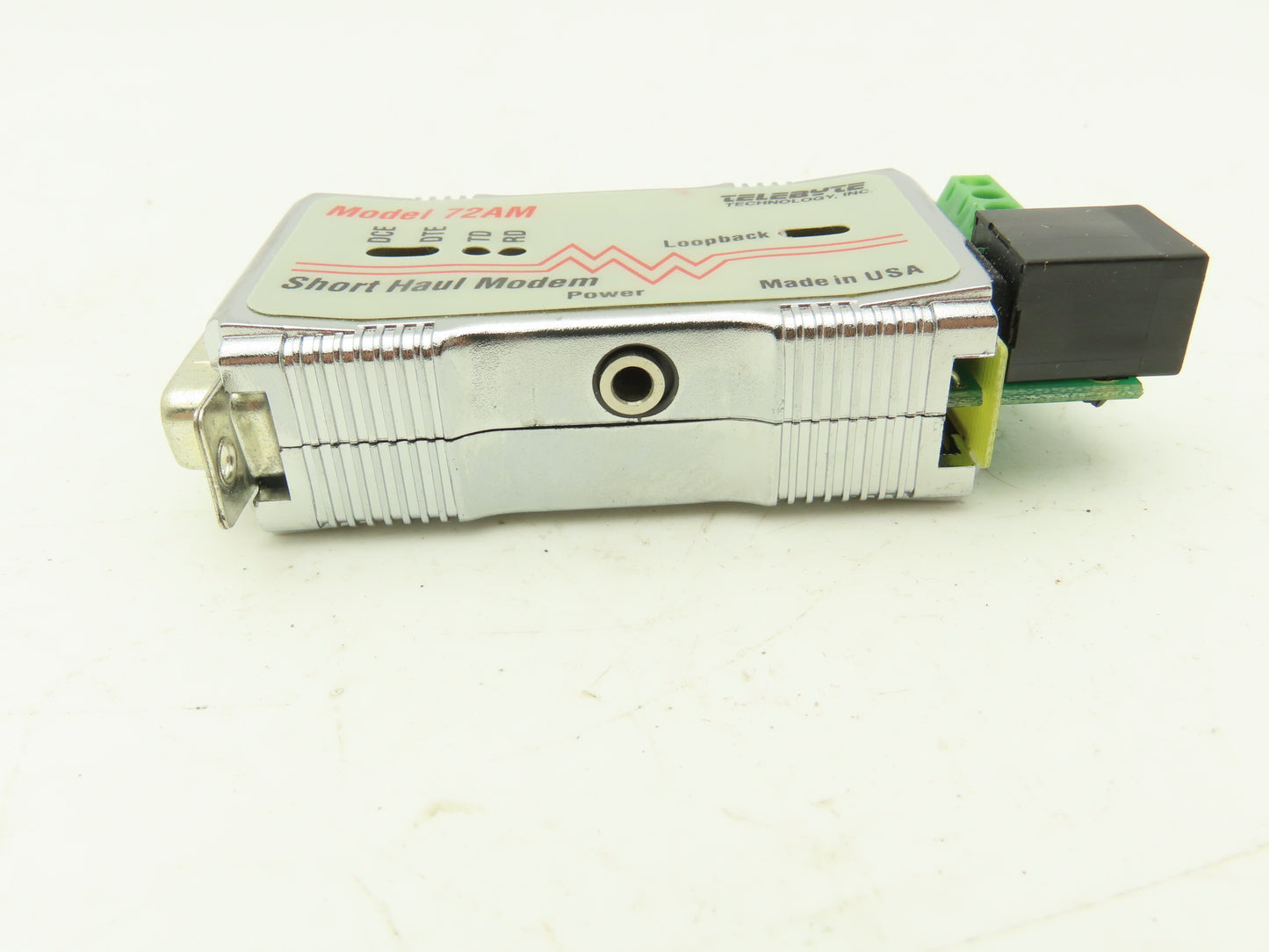 Telebyte Model 72AM Short Haul Modem With Power Supply 120VAC In 9VAC Out