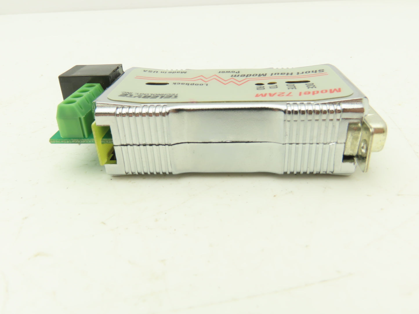 Telebyte Model 72AM Short Haul Modem With Power Supply 120VAC In 9VAC Out