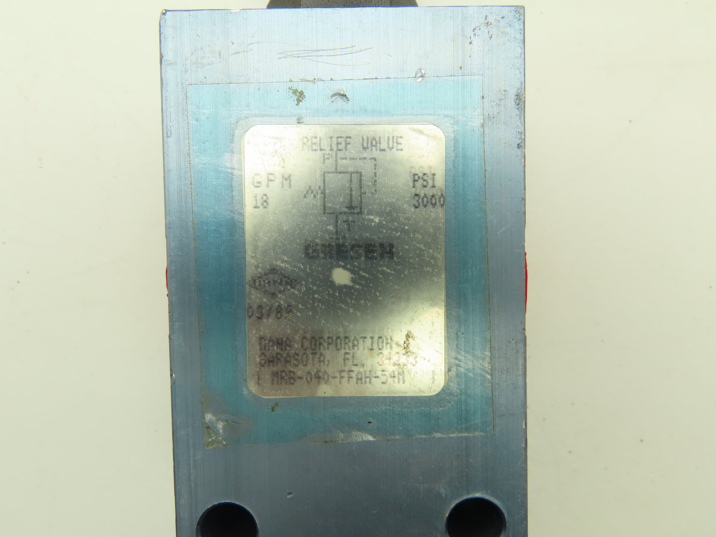 Dana MRB-040-FFAH-54M Gresen Pressure Relief Valve 3000PSI 18GPM Lot of 3