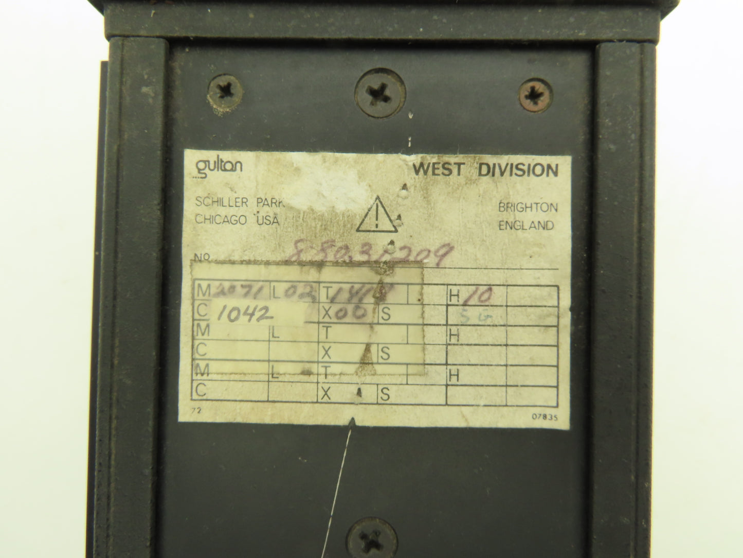 Gulton West 2071 Microtune Temperature Controller