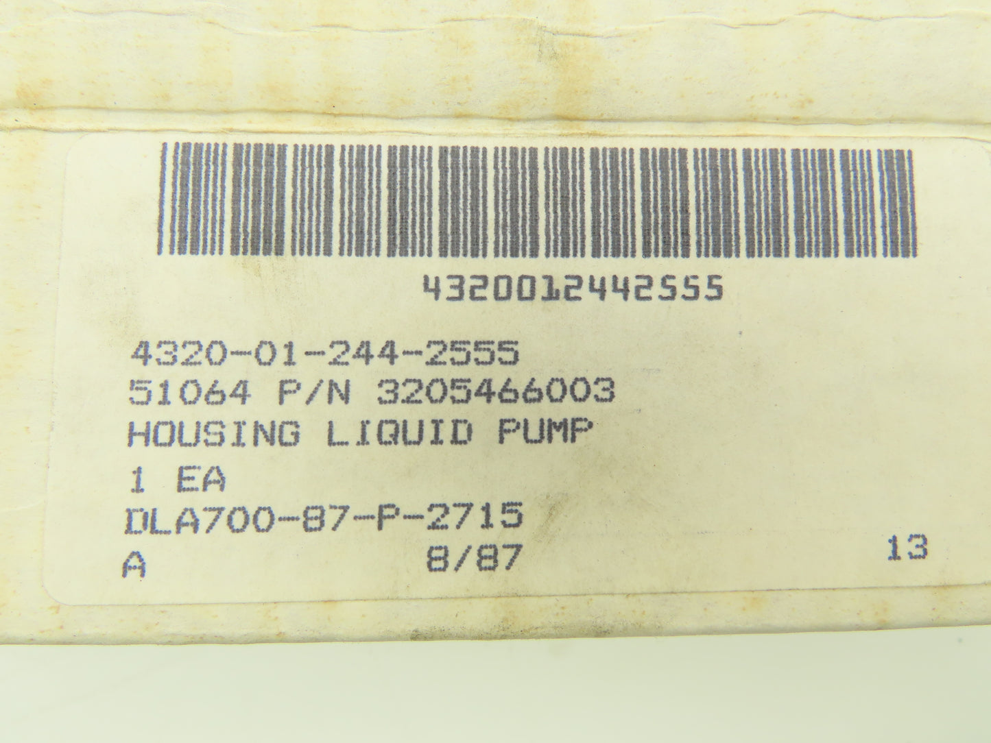 Robbins & Myers Moyno 3205466003 Pump Stator 1-1/4 "NPT 8" Length