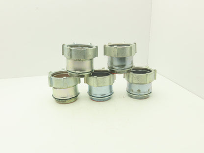 TC719US 3-1/2" EMT Conduit Compression Connector Insulated Throat Lot of 5