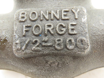 Bonney Forge WL-12-T Gate Valve 1/2"x1/2" Weld Socket-NPT Forged Steel