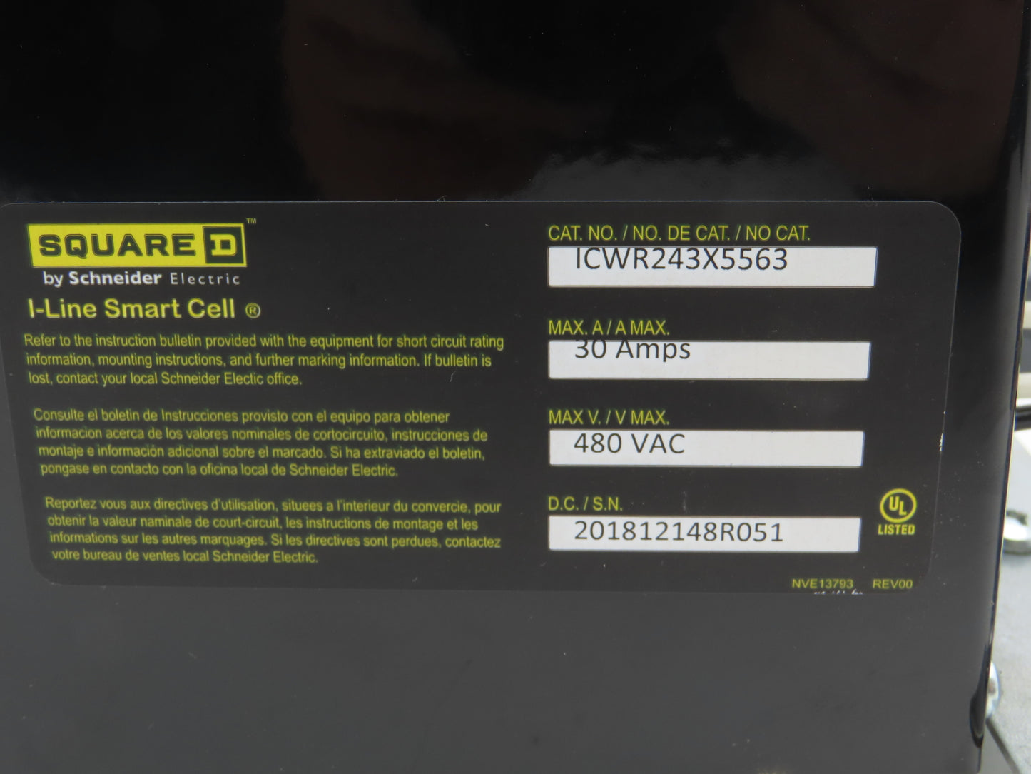 Schneider Square D I-Line Enable Module Power Meter 800A Current Transformer