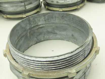 Rigid IMC 4" EMT Straight Compression Connector Fitting  Lot of 6
