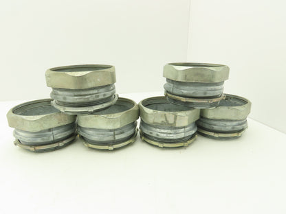 Rigid IMC 4" EMT Straight Compression Connector Fitting  Lot of 6