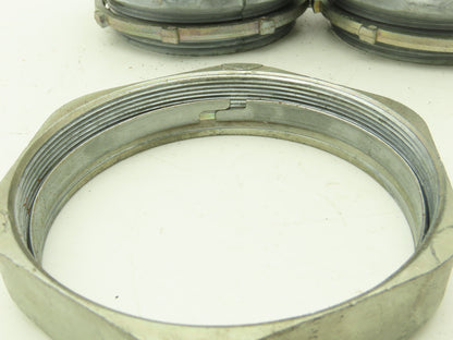 Rigid IMC 4" EMT Straight Compression Connector Fitting  Lot of 6