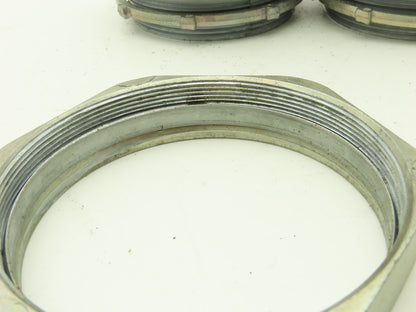 Rigid IMC 4" EMT Straight Compression Connector Fitting  Lot of 6
