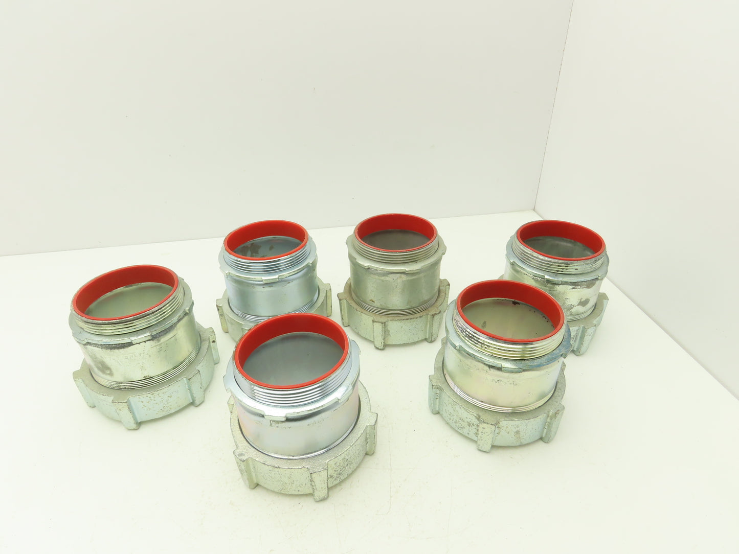 Steel City TC719A 3-1/2" EMT Conduit Compression Connector Insulated Lot of 6