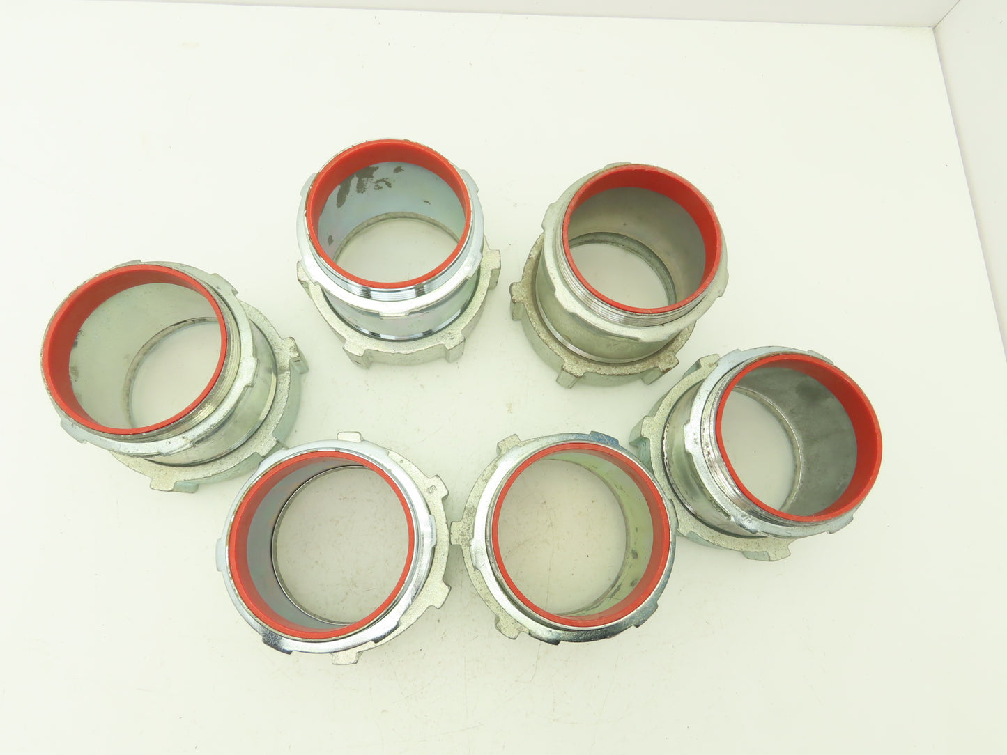 Steel City TC719A 3-1/2" EMT Conduit Compression Connector Insulated Lot of 6