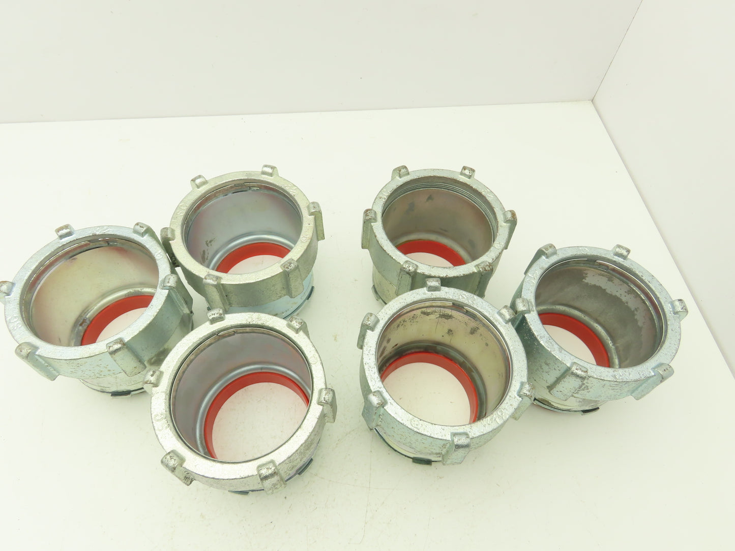 Steel City TC719A 3-1/2" EMT Conduit Compression Connector Insulated Lot of 6