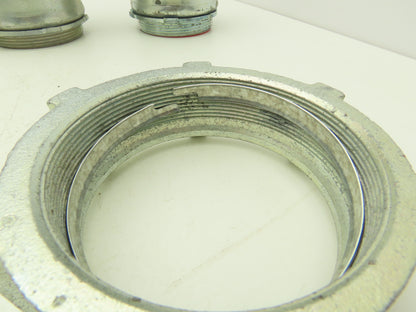 Steel City TC719A 3-1/2" EMT Conduit Compression Connector Insulated Lot of 6