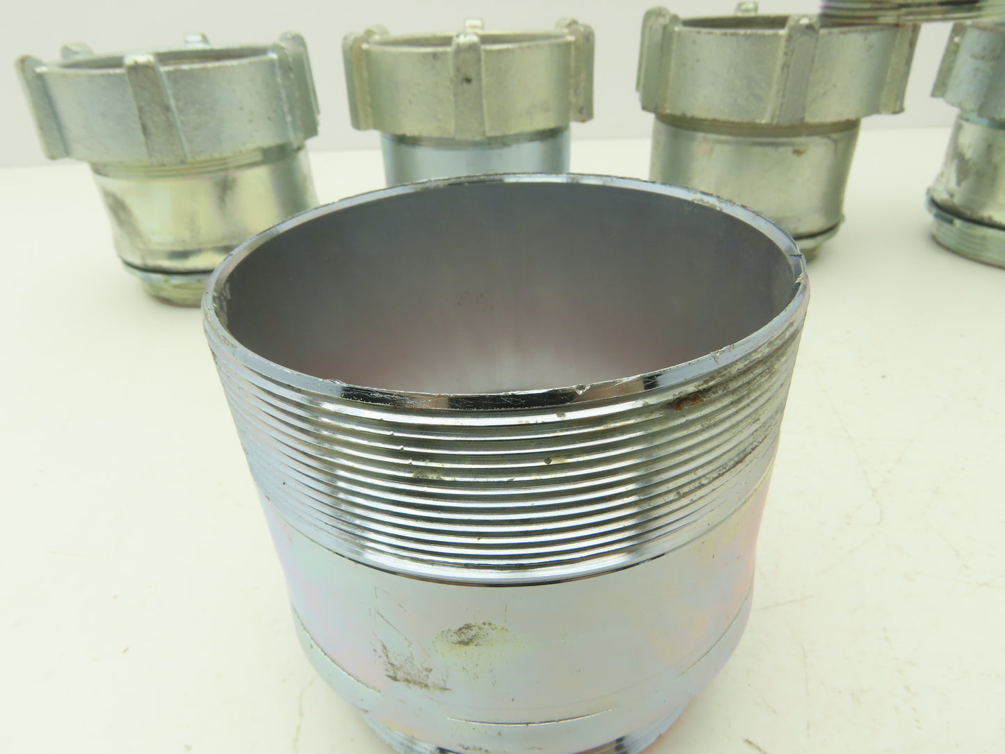 Steel City TC719A 3-1/2" EMT Conduit Compression Connector Insulated Lot of 6