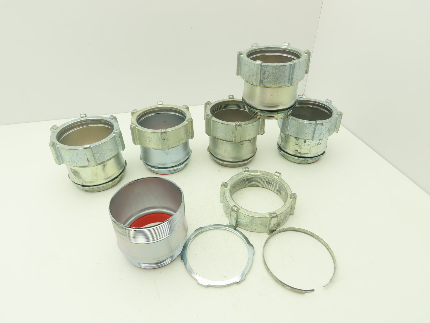 Steel City TC719A 3-1/2" EMT Conduit Compression Connector Insulated Lot of 6