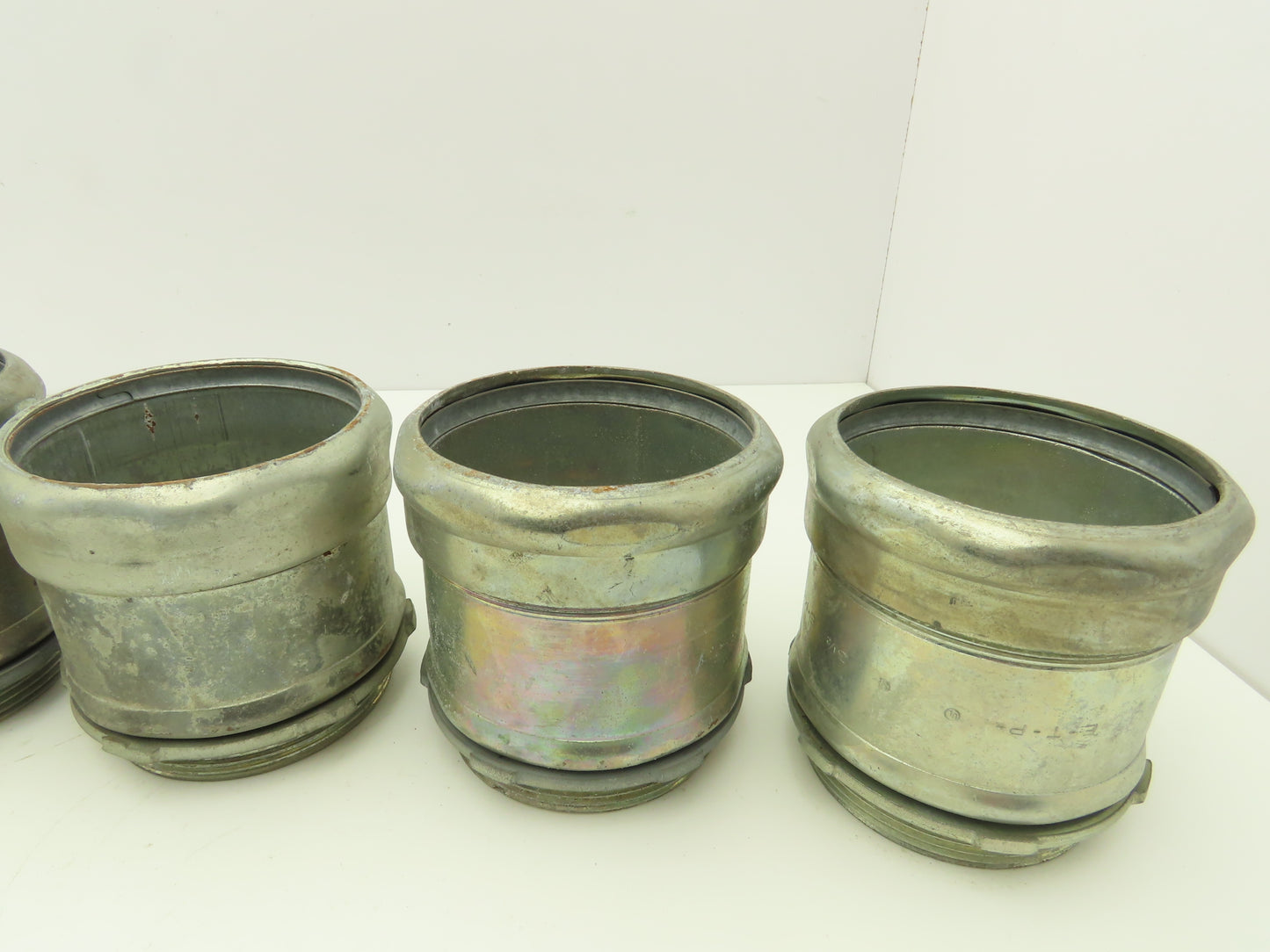 Steel City 3 1/2" EMT Compression Connector Steel 1 Shorter Length Lot of 6