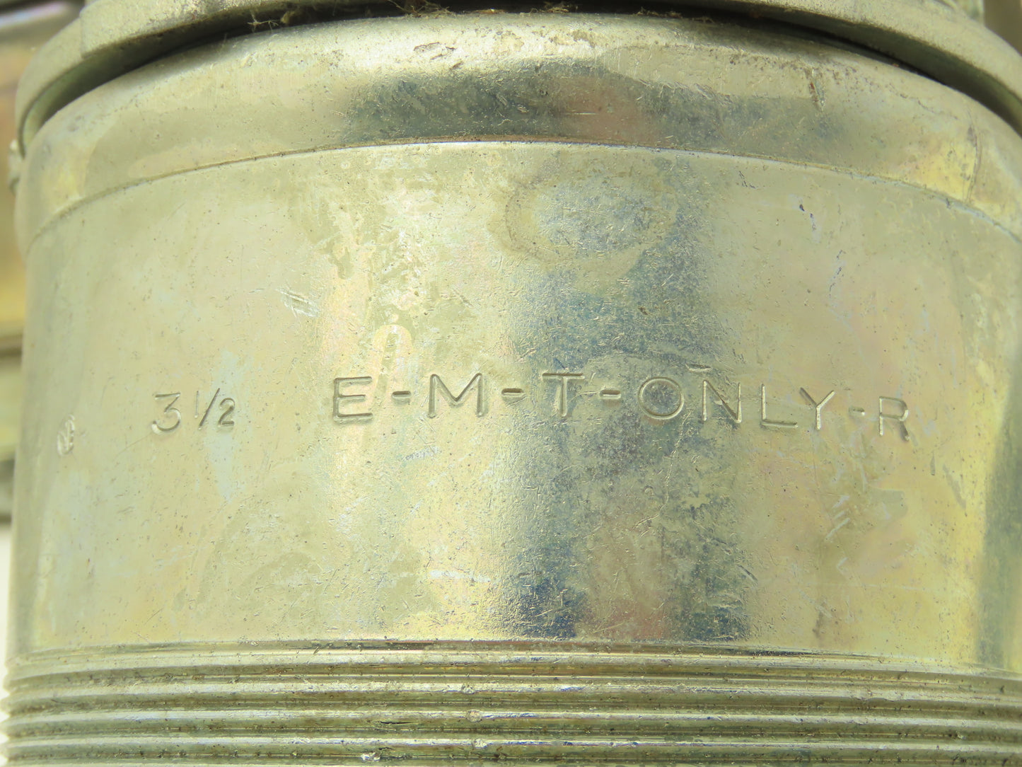 Steel City 3 1/2" EMT Compression Connector Steel 1 Shorter Length Lot of 6