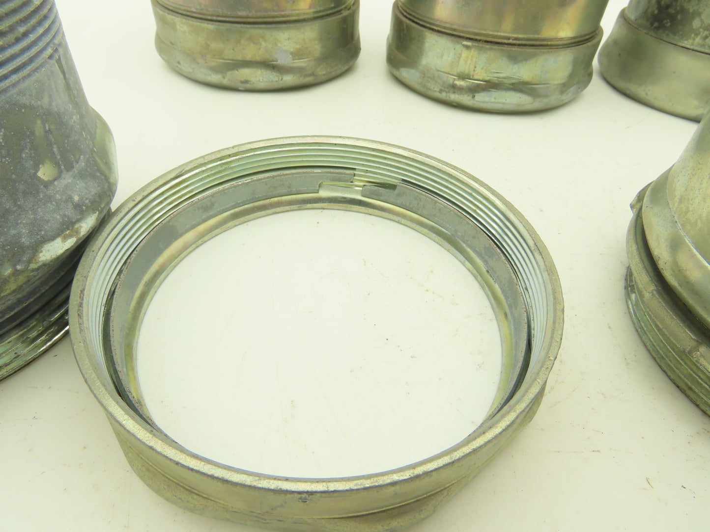 Steel City 3 1/2" EMT Compression Connector Steel 1 Shorter Length Lot of 6