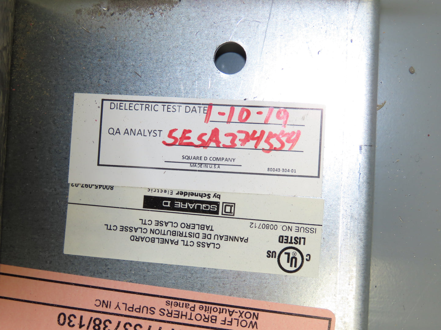 Square D HCP I-Line Panelboard 800A 480V 42 Space Main Lug HC4268WP 3R Type