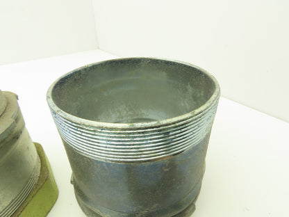 3-1/2" EMT Conduent Compression Connector Assorted 2 Insulated Throat Lot of 5