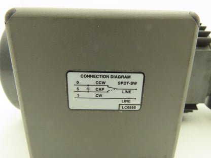 Baldor Axmann CAP 30MFD 40:1 Gearmotor 38rpm .25Hp 115V 1PH 20mm Hollow Shaft