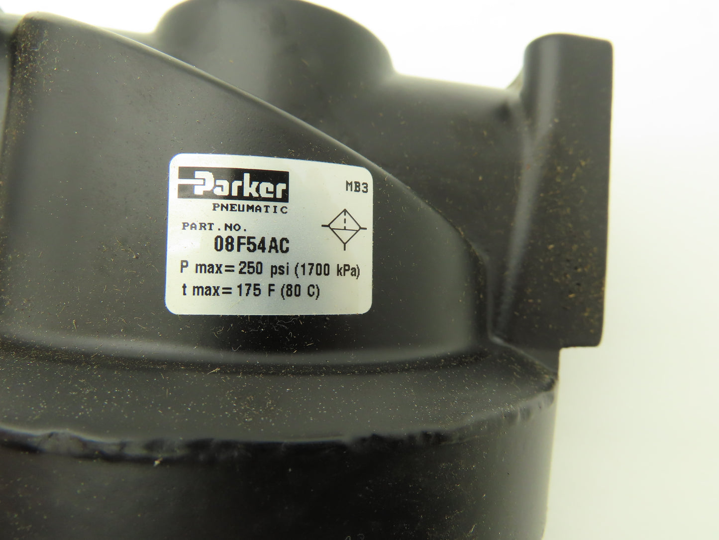 Parker 08F54AC Pneumatic Air Filter 1" NPT 250PSI