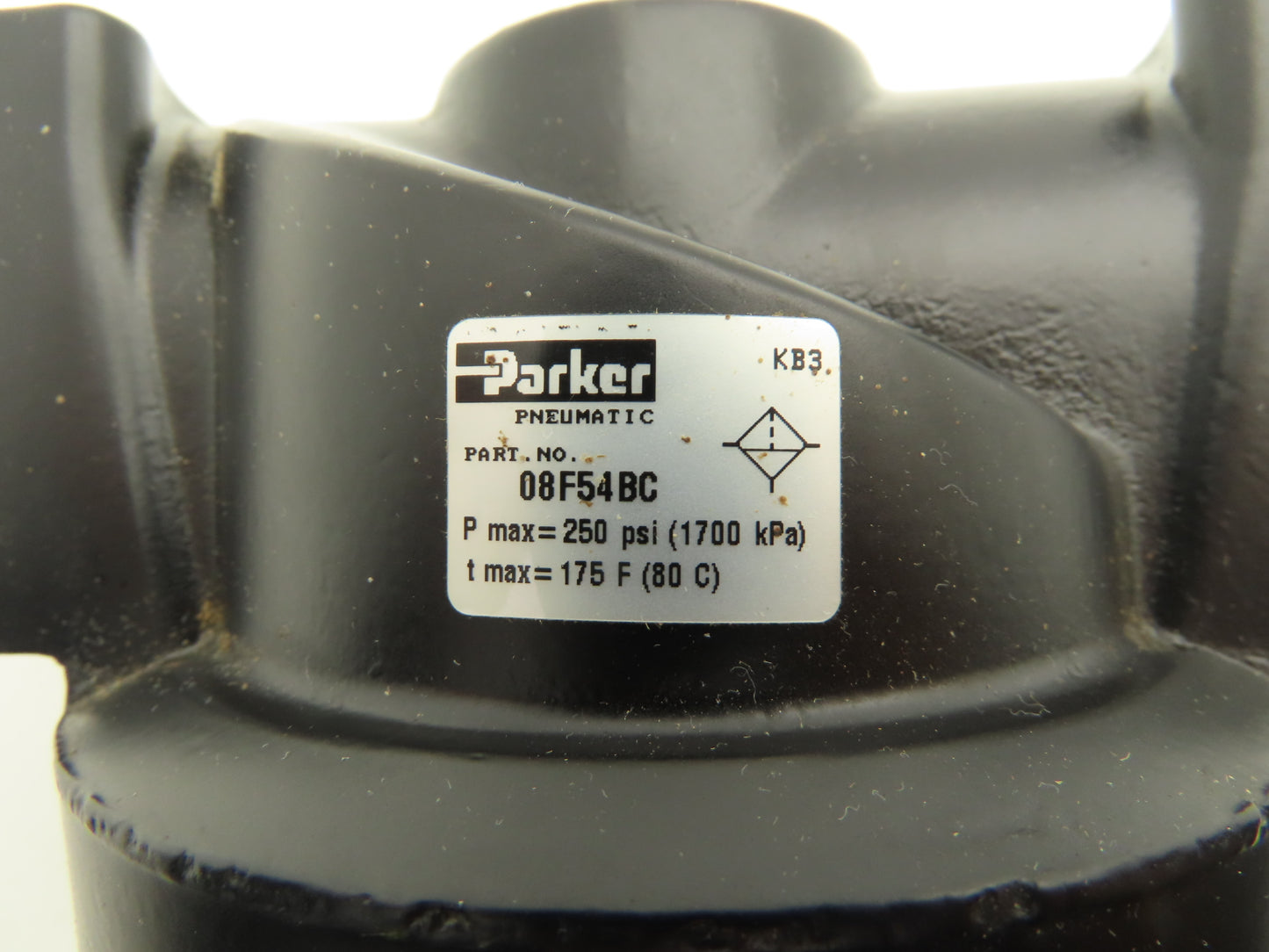 Parker 08F54BC Pneumatic Air Filter 1" NPT 250PSI