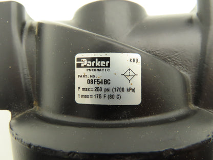 Parker 08F54BC Pneumatic Air Filter 1" NPT 250PSI