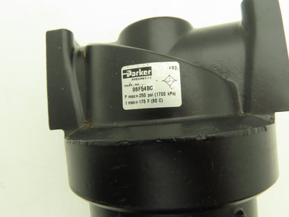 Parker 08F54BC Pneumatic Air Filter 1" NPT 250PSI