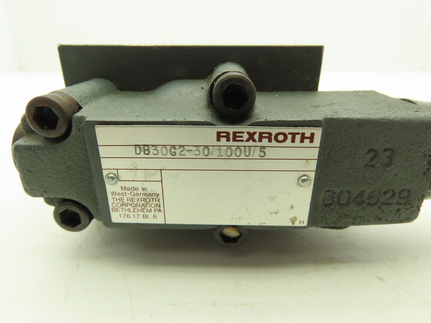 Rexroth DB30G2-30/100U/5 Pressure Relief Valve Pilot Operated
