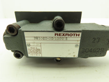Rexroth DB30G2-30/100U/5 Pressure Relief Valve Pilot Operated