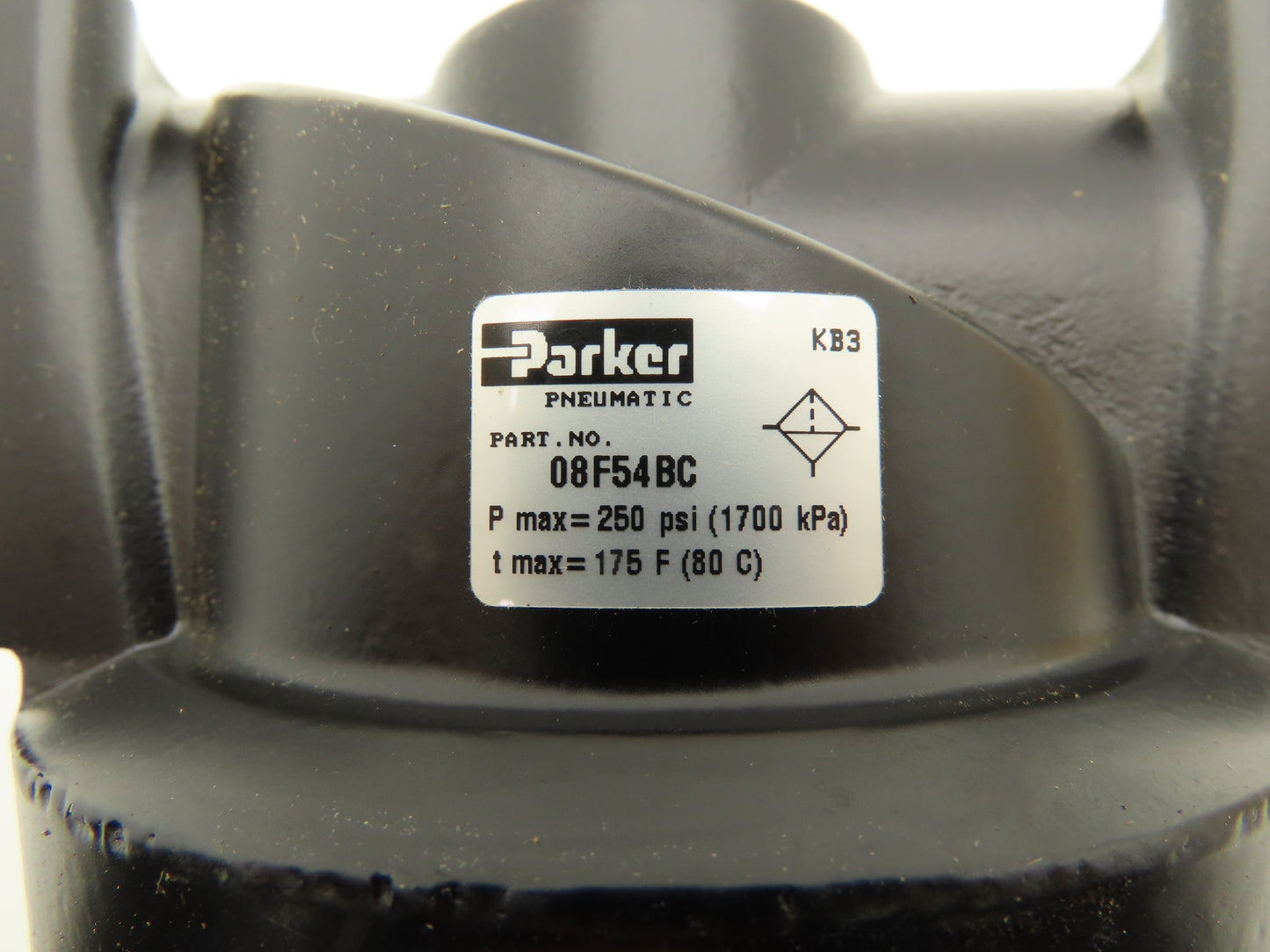 Parker 08F54BC Pneumatic Air Filter 1" NPT 250PSI