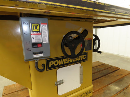 Powermatic 72-TA Table Saw 14" Tilting Arbor 7.5Hp 240/480V 3Ph 52" Fence