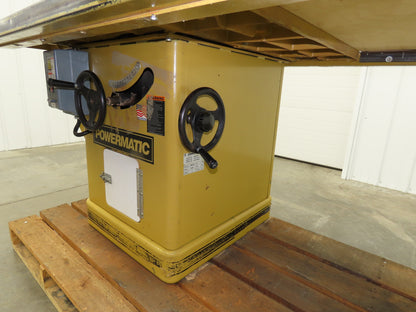 Powermatic 72-TA Table Saw 14" Tilting Arbor 7.5Hp 240/480V 3Ph 52" Fence