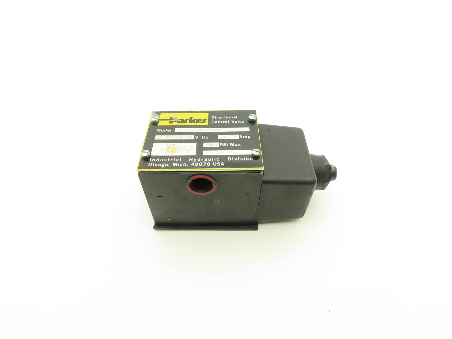 Parker D3W4BVY14X2658 Directional Control Solenoid Valve 120V 3000psi