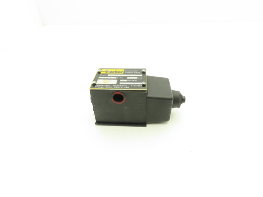 Parker D3W4BVY14X2658 Directional Control Solenoid Valve 120V 3000psi