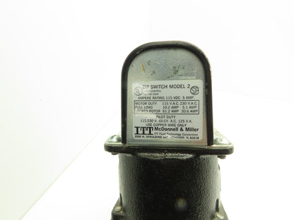 ITT McDonnell & Miller 63M Low Water Cut-Off Float Switch Valve 1"NPT 115/230V