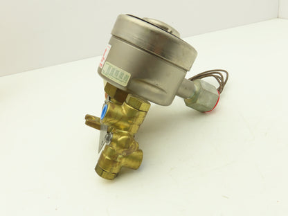 Asco 206 381 3RF Bronze Solenoid Valve Air or Inert Gas 2-Way 1/4" NPT 125VDC