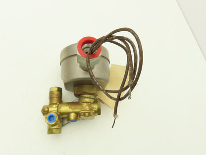 Asco 206 381 3RF Bronze Solenoid Valve Air or Inert Gas 2-Way 1/4" NPT 125VDC