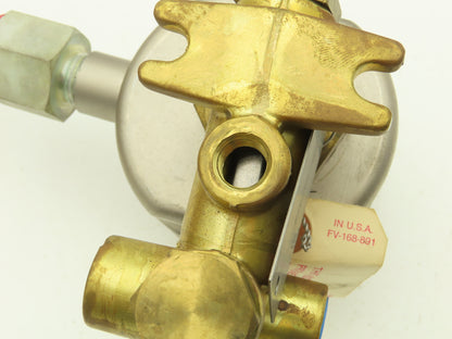 Asco 206 381 3RF Bronze Solenoid Valve Air or Inert Gas 2-Way 1/4" NPT 125VDC