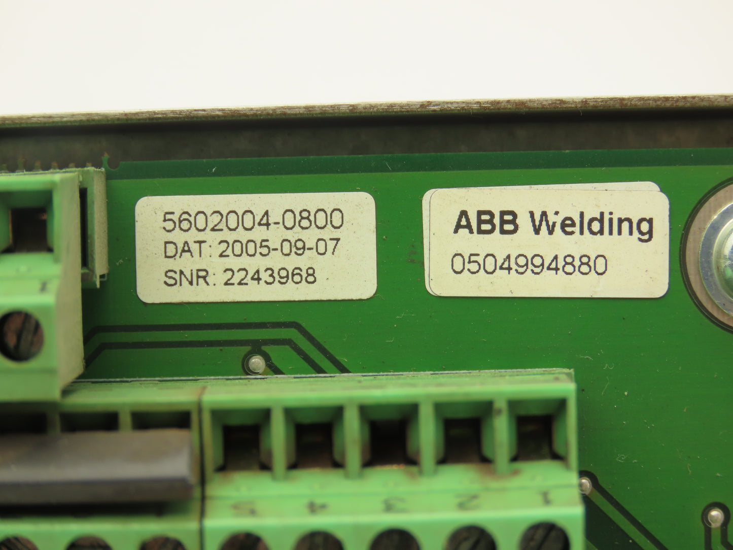 Abb 0504994880 Welding Robot SIB V Type 1 Control Panel