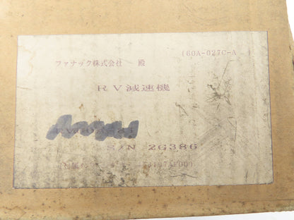 Fanuc Robotics RDC-036854 Robot Gear Reducer 66:1 Teijin Seiki