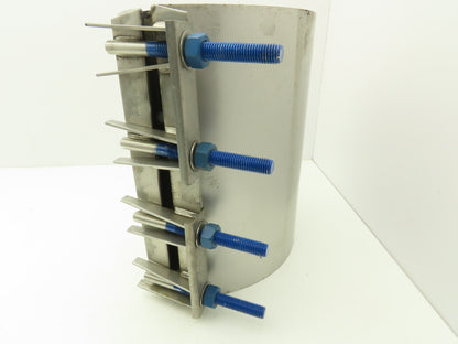 Smith Blair 26100111015000 Stainless Steel Pipe Repair Clamp 10" 4-Bolt 15" Wide