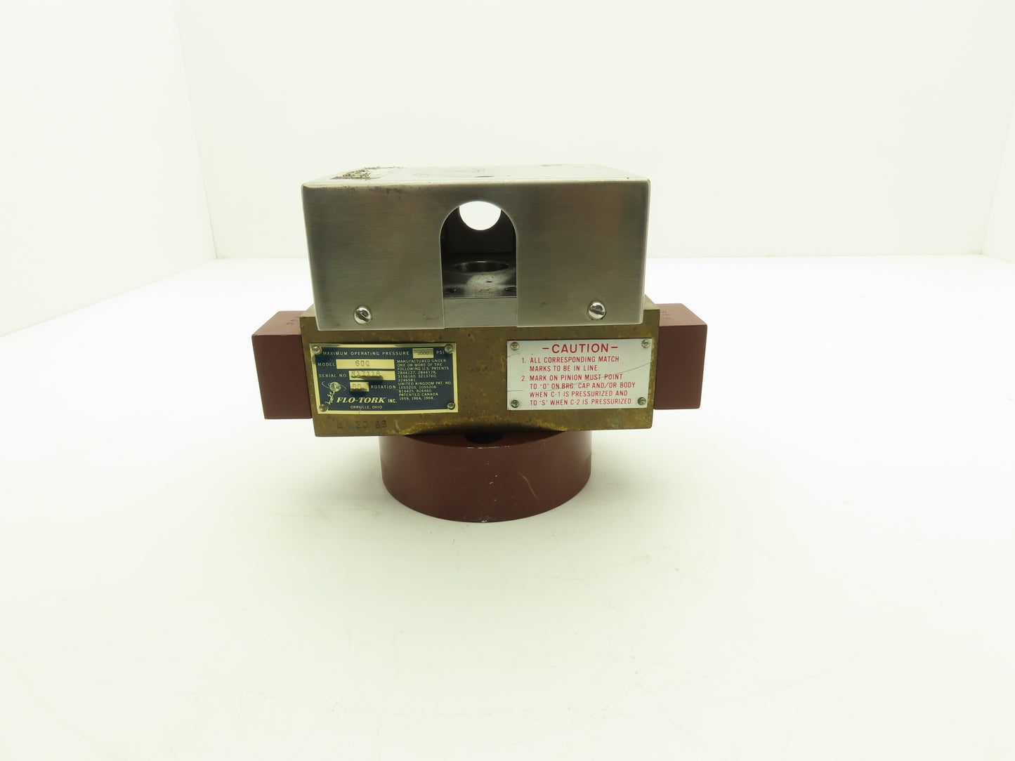 Flo-Tork 600 Hydraulic Rotary Actuator 90° Rotation 3000 PSI