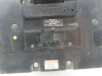 Square D LA36250 I-Line Circuit Breaker 250A 600V 3 Pole Series 4 Gray Face