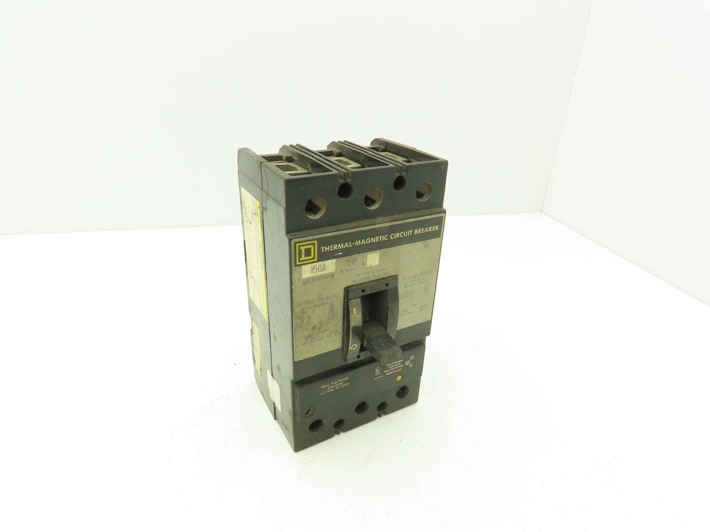 Square D KAL36150 Molded Case Circuit Breaker 150 Amp 3 Pole 600V Type KAL
