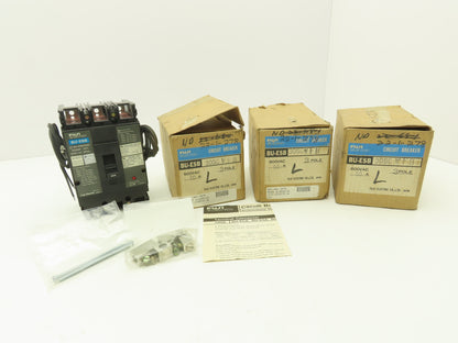 Fuji Electric BU-ESB3050 Circuit Breaker 50A 600V 3 Pole Shunt Trip Lot of 3