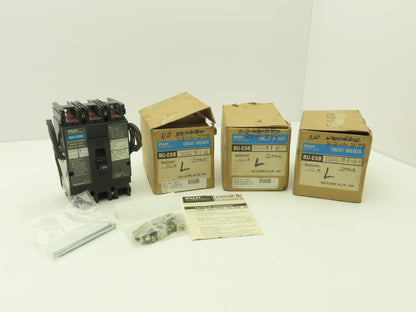 Fuji Electric BU-ESB3050 Circuit Breaker 50A 600V 3 Pole Shunt Trip Lot of 3